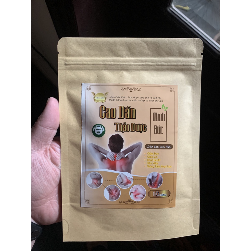 Cao dán thảo dược Minh Đức thiên nhiên hỗ trợ xương khớp