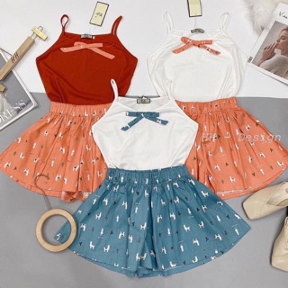 Combo set ngủ 2 dây quần thô