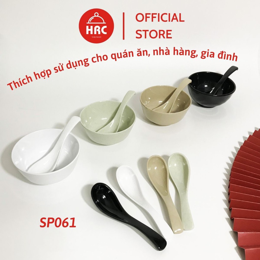 Muỗng Nhựa Ăn Cơm Ăn Canh Hàng Thái Lan [GIÁ RẺ] Thìa Nhựa Melamine Superware cao cấp