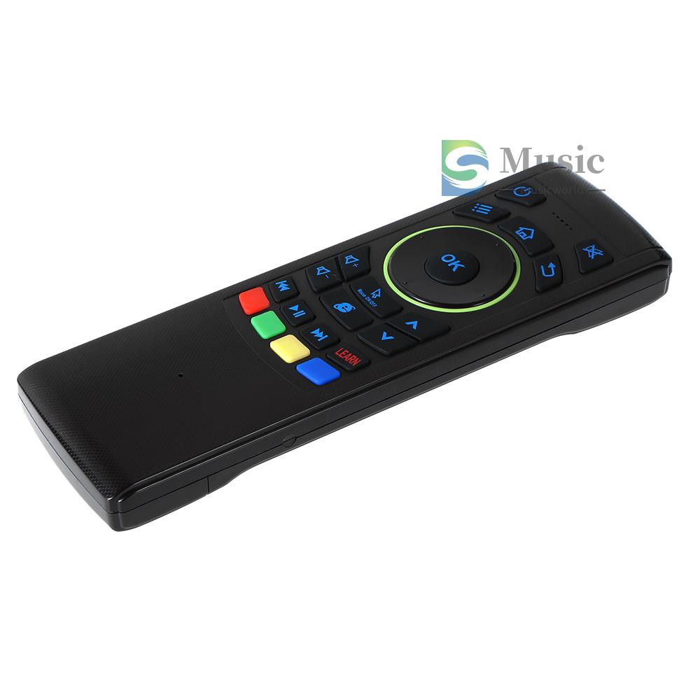 〖MUSIC〗2.4G 6-Axis Air Mouse Wireless Keyboard Remote Control 6-Axis Sensor with Infrared Remote Learning for MINI PC Smart TV Android TV BOX