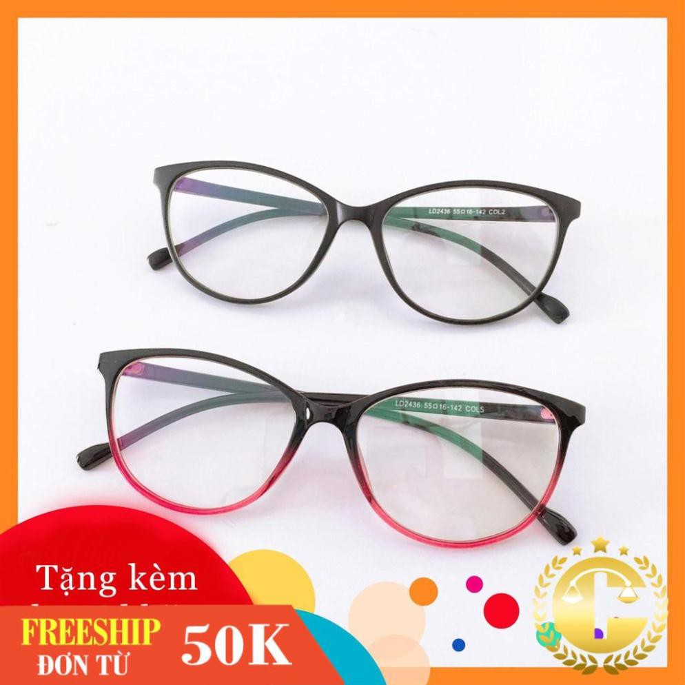 Kính cận 2436 -gọng kính giả cận thời trang nhận cắt mắt cận viễn loạn