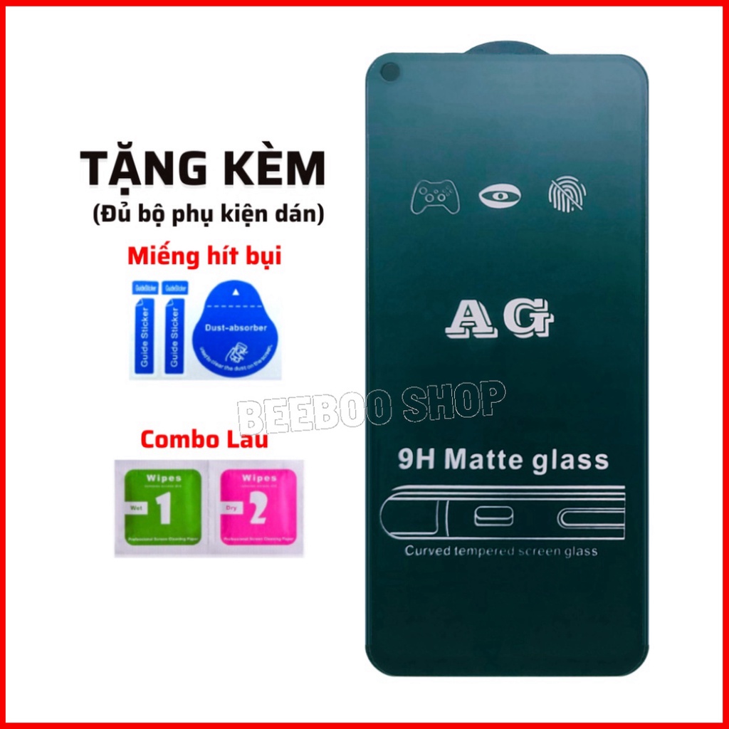 [AG NHÁM CAO CẤP] Kính Cường Lực Redmi K20/K30/K30PRO/K40/K40 PRO 5G - Full màn -Nhám phủ Nano Cao cấp - Chống vân tay