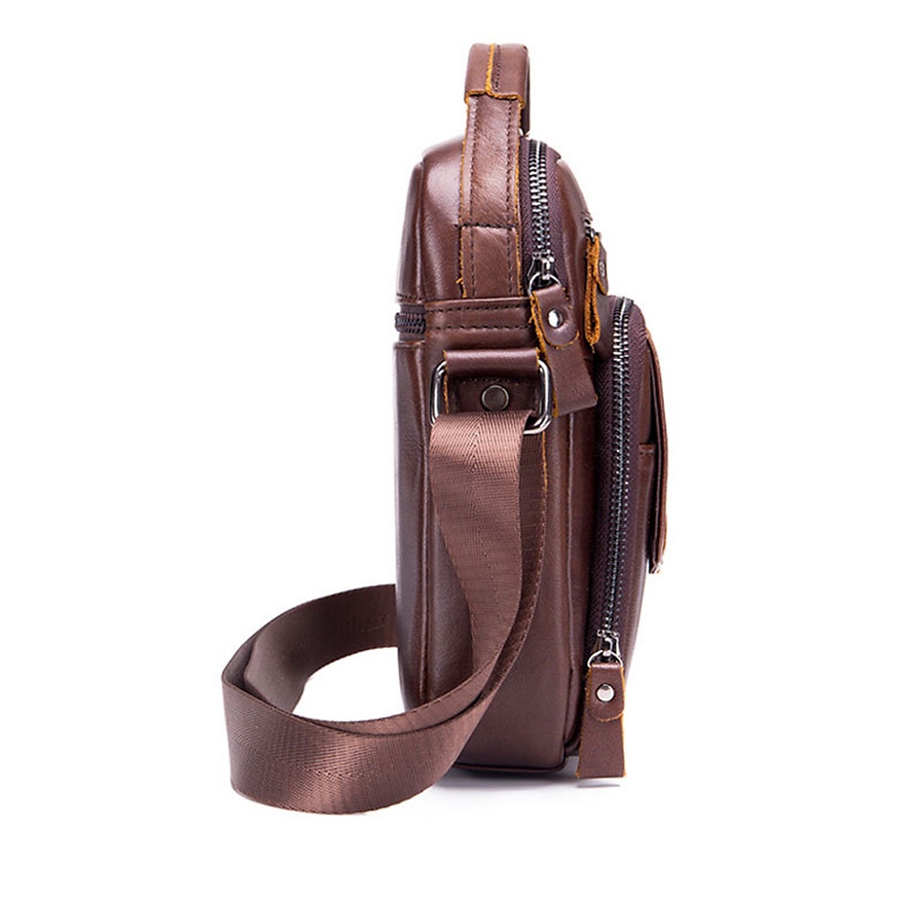 Túi đeo chéo nam DA tự nhiên BEE GEE – DCN9073