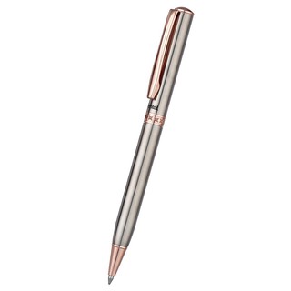 Bút Ký Cao Cấp Pentel Bạc Mạ Vàng 14kr  - Nắp Vặn, Mực Bi Xanh 0.8mm - B810PG-C - Kèm Hộp Nhung [Hàng Chính Hãng]