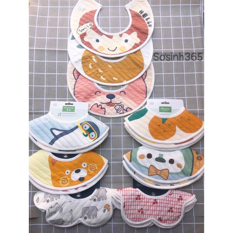 Set 3 yếm trần bông cho bé 🍓🍓🍓