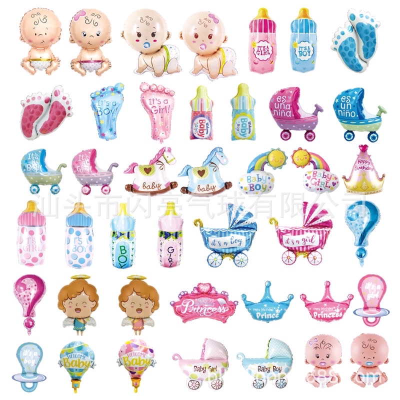 Bóng hình mini nhỏ trang trí sinh nhật, cầm tay, gắn giỏ quà