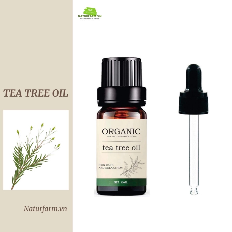 10ML Tinh dầu tràm trà ( Tea Tree Oil ) đánh bay mụn 100% Organic - Mỹ phẩm handmade