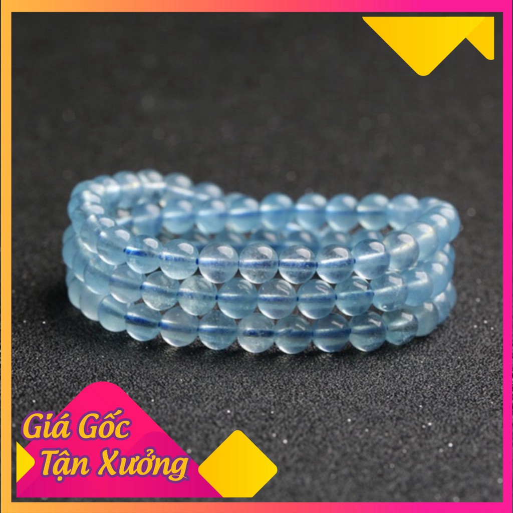 Vòng tay đá aquamarine [ hàng vip ] Siêu Thị Phong Thủy 9999