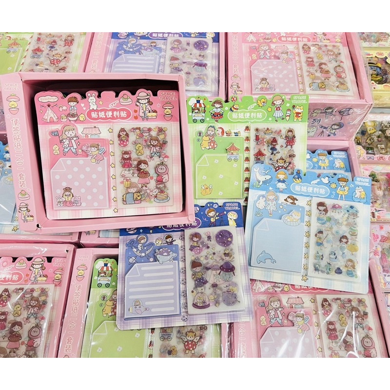 Set Giấy Note Và Sticker Nhiều Mẫu Xinh Xắn Giá Rẻ