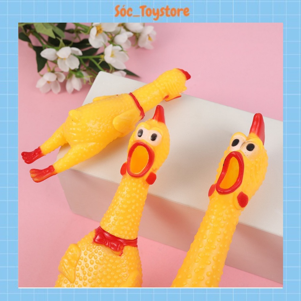 Đồ Chơi Gà A Lử Size Lớn- Gà La Hét Khi Bóp Có Âm Thanh Vui Tai, Ngộ Nghĩnh Cho Bé