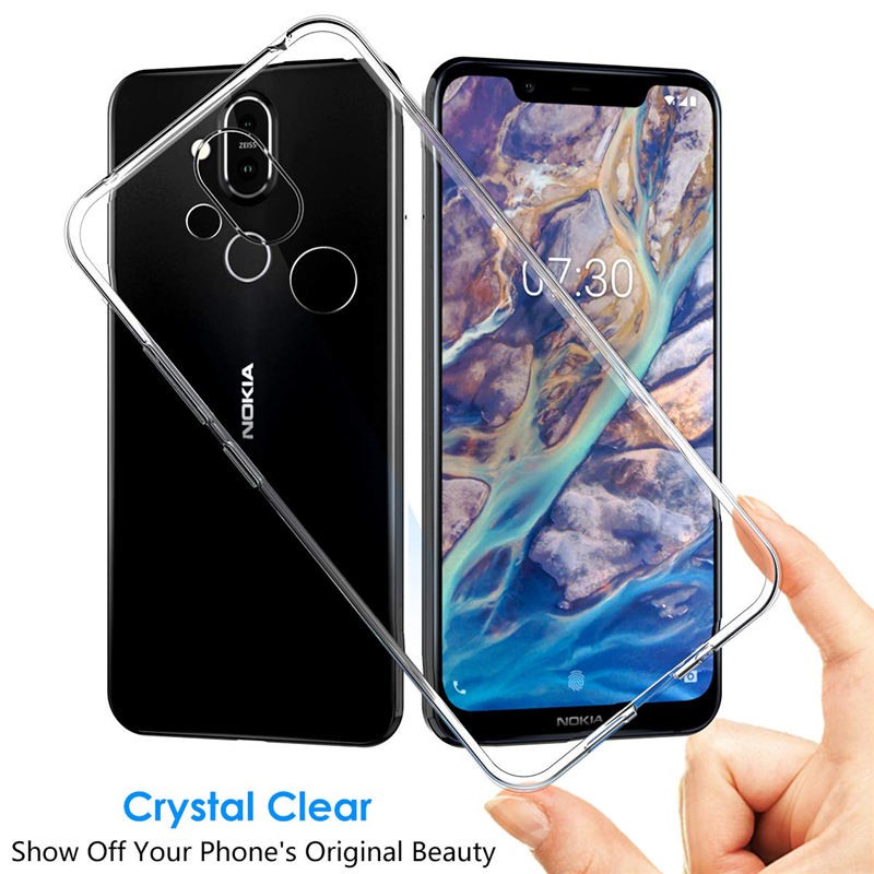 Ốp Lưng Nokia 8.1 TPU Dẻo Suốt Vỏ silicon mềm Nokia8.1 Su Chống Trầy Chống ngã Case