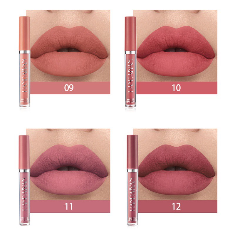 [Hàng mới về] Son kem lì lâu trôi chống thấm nước 12 màu tùy chọn