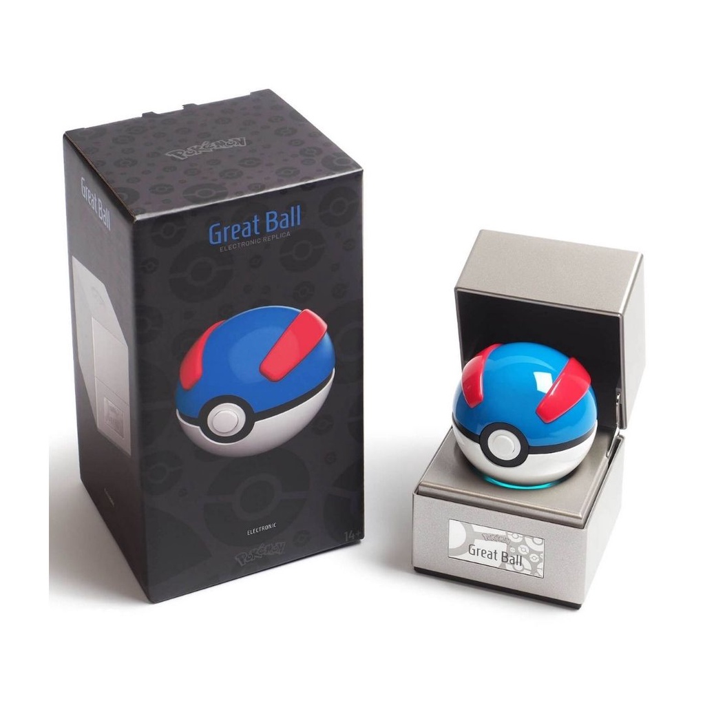 Mô hình Pokemon tĩnh Great Ball 8cm Pokemon Electronic Die Cast THE WAND COMPANY CHÍNH HÃNG MỸ POKTW01