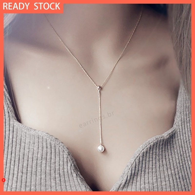 Vòng cổ ngọc trai giả thời trang nữ tính