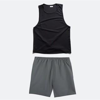 Combo áo ba lỗ và quần mặc nhà xám