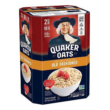 [Mã GROSALE2703 giảm 8% đơn 250K] Yến mạch Quaker Oats loại cán mỏng nguyên hạt