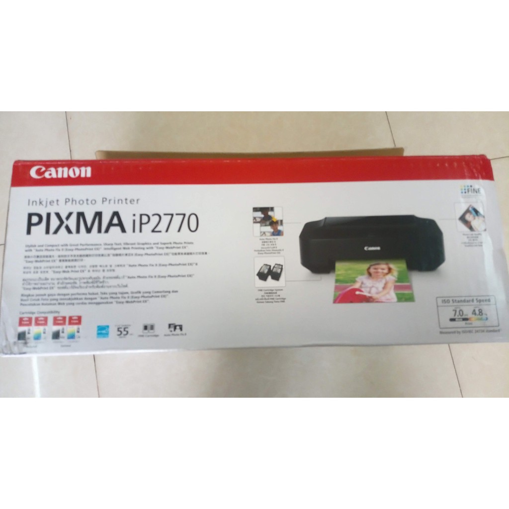 Máy in phun 4 màu Canon Pixma IP2770-hàng chính hãng-BH 12 tháng-lắp tiếp mực-tư vấn và hướng dẫn sử dụng | BigBuy360 - bigbuy360.vn