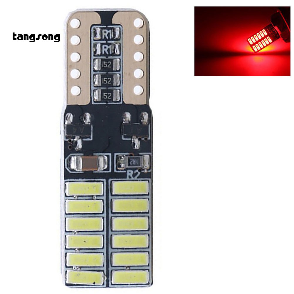 Đèn Led T10 24smd 4014 Gắn Biển Số Xe Ô Tô