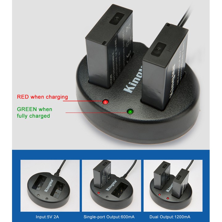 Bộ 1 pin 1 sạc đôi usb KingMa LP-E17 (tặng case pin) dùng cho Canon M3 M5 M6 M100 77D 750D 760D 800D dung lượng 1040mAh