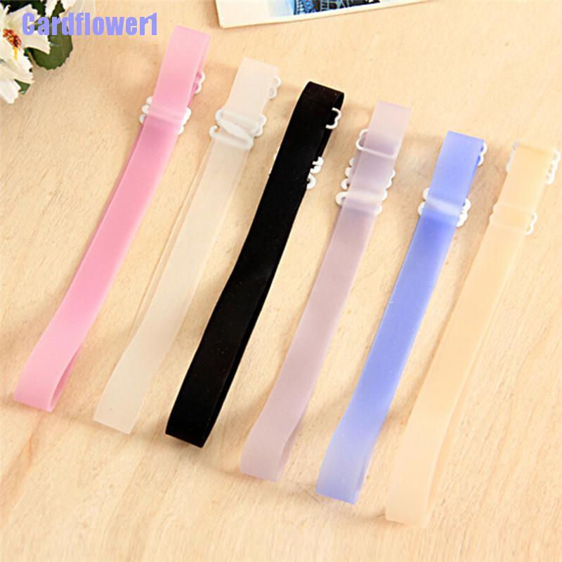 Set 2 cặp dây đeo áo ngực 1.5cm bằng silicon trong suốt có thể điều chỉnh