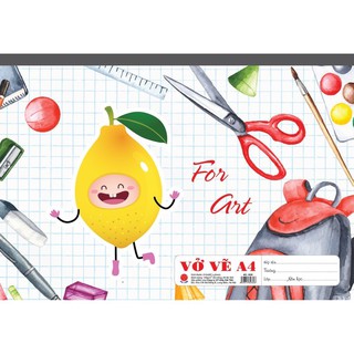 Vở Vẽ A4 - Dán gáy và Gáy Lò xo