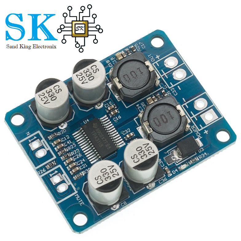 Bảng Mạch Khuếch Đại Âm Thanh Kỹ Thuật Số DC8-24V TPA3118 PBTL 60W 1X60W 4-8 Ohm Thay Thế TPA3110