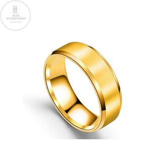 Nhẫn Titan Nam Cá Tính, Nhẫn Nam Trơn Basic Ring (Full size)