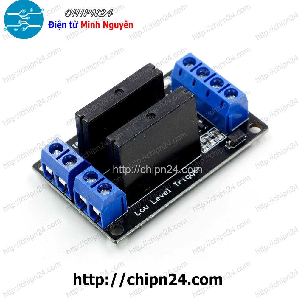 [1 CÁI] Module 2 Relay Rắn SSR 5VDC