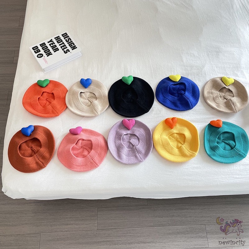 Mũ Beanie Dệt Kim Co Giãn Phong Cách Hàn Quốc Thời Trang Thu Đông Cho Bé Trai Và Gái
