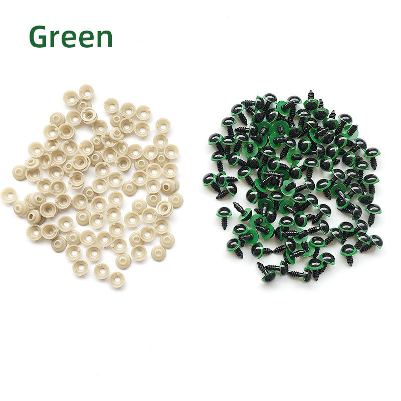 Mắt Thú Nhồi Bông 10/12/mm Bằng Nhựa Nhiều Màu Sắc