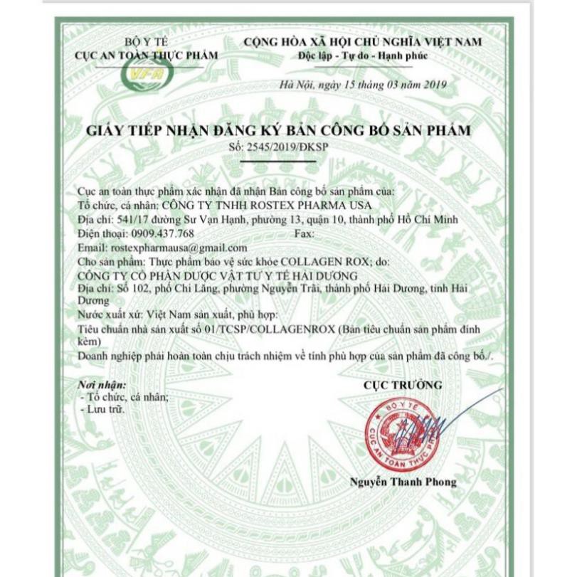 ĐẸP DA, SÁNG DA, MỊN DA- COLLAGEN ROX-60 viên awnngon | BigBuy360 - bigbuy360.vn