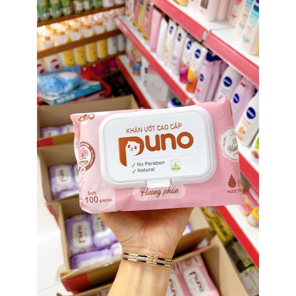 khăn giấy ướt PUNO 100 tờ