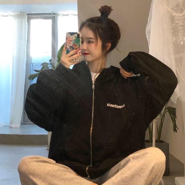 Áo Khoác Nỉ Có Mũ Anesthesia Ulzzang Unisex(Hàng Sẵn)