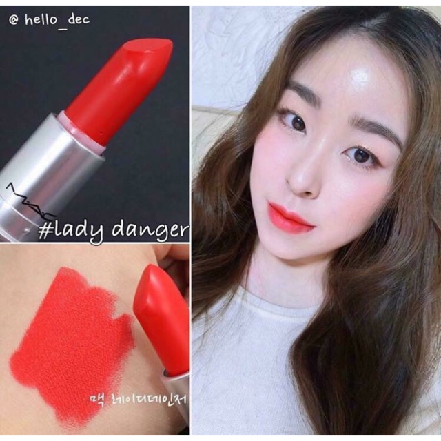 Son MAC BESTSELL màu Lady Danger, Chili, Ruby Woo (new + auth 100%)