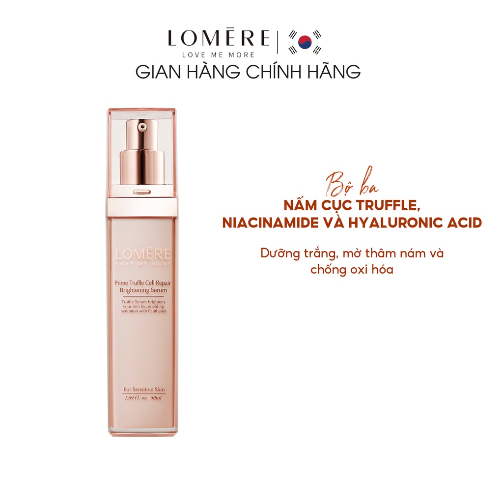 Tinh Chất Dưỡng Trắng Da LOMERE Prime Truffle Cell Mờ Nám, Cải Thiện Kết Cấu Giúp Da Khỏe Mạnh Săn Chắc 50ml