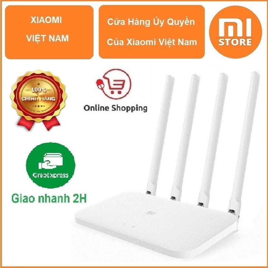 THIẾT BỊ ĐỊNH TUYẾN MẠNG KHÔNG DÂY (WIRELESS ROUTER) XIAOMI MI ROUTER 4A (WHITE) - Phiên bản quốc tế