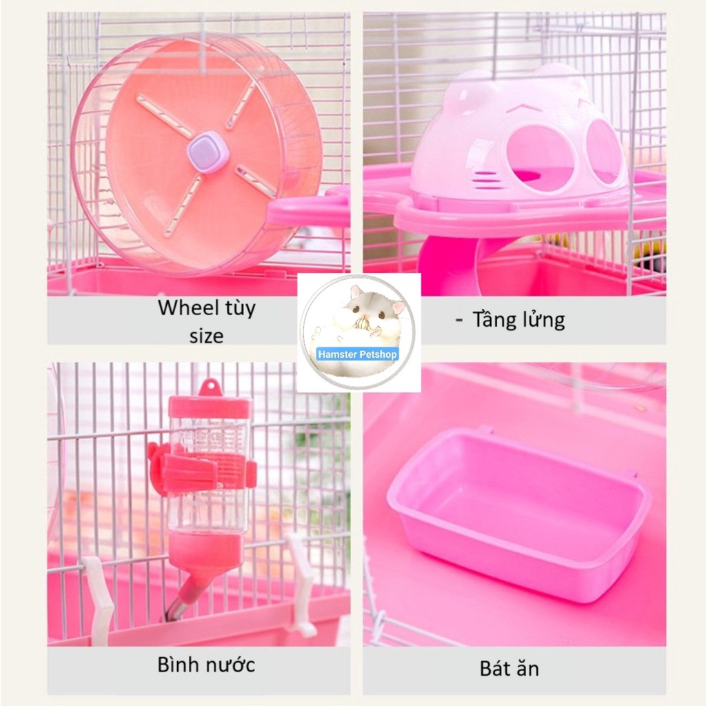 Lồng mèo cho Hamster size đại 47x30x30cm
