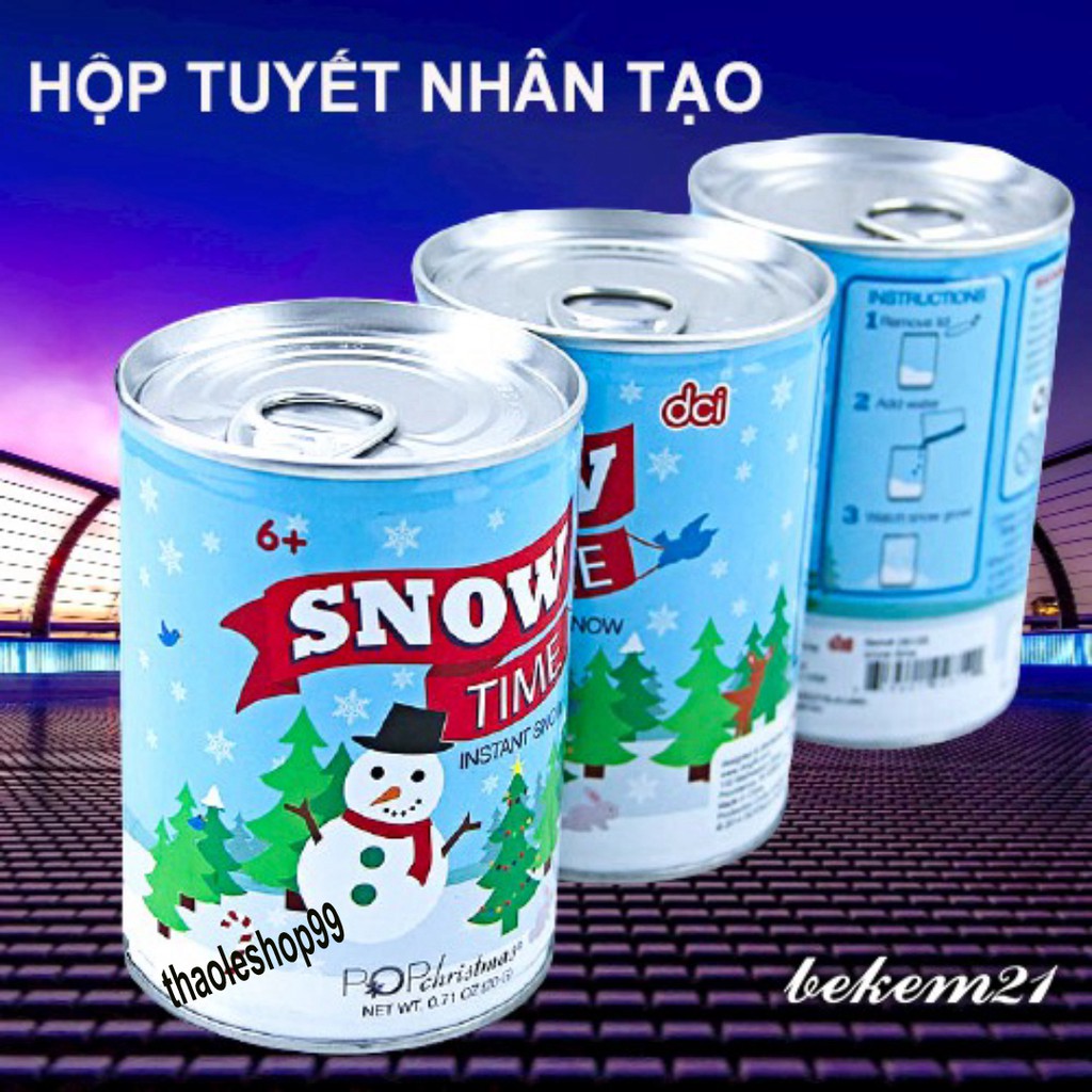 HỘP TẠO TUYẾT NHÂN TẠO MÀU TRẮNG MỊN - NGUYÊN LIỆU CHÍNH LÀM SLIME