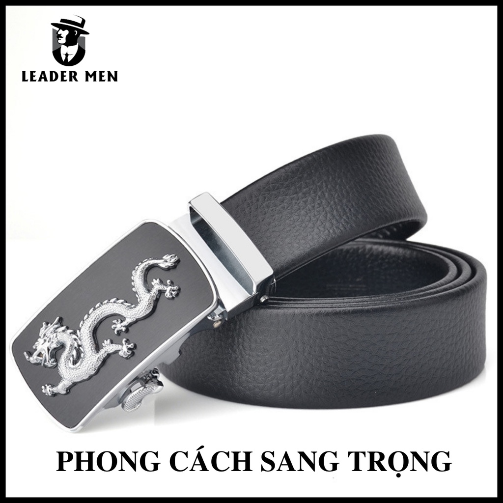 Dây Thắt Lưng Nam LMEN-04 Chất Liệu Da Cao Cấp Khóa Tự Động - Dây Nịt Da Nam Thời Trang Kiểu Dáng Sang Trọng - LeaderMen