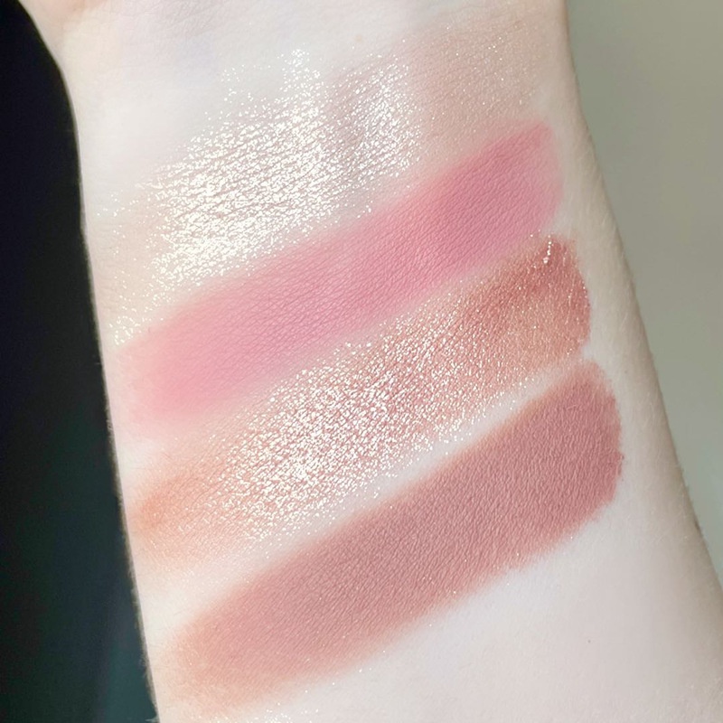 Bảng phấn mắt DIKALU bốn màu lì và ánh ngọc trai thời trang