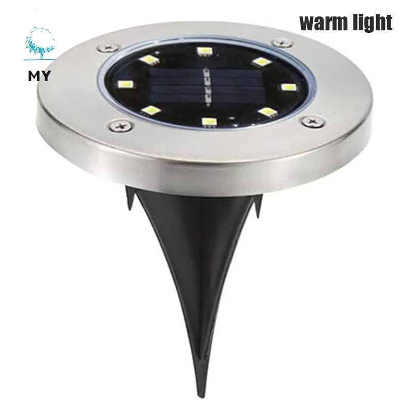 Đèn Năng Lượng Mặt Trời 8 Led Chống Thấm Nước Cho Lối Đi Sân Vườn