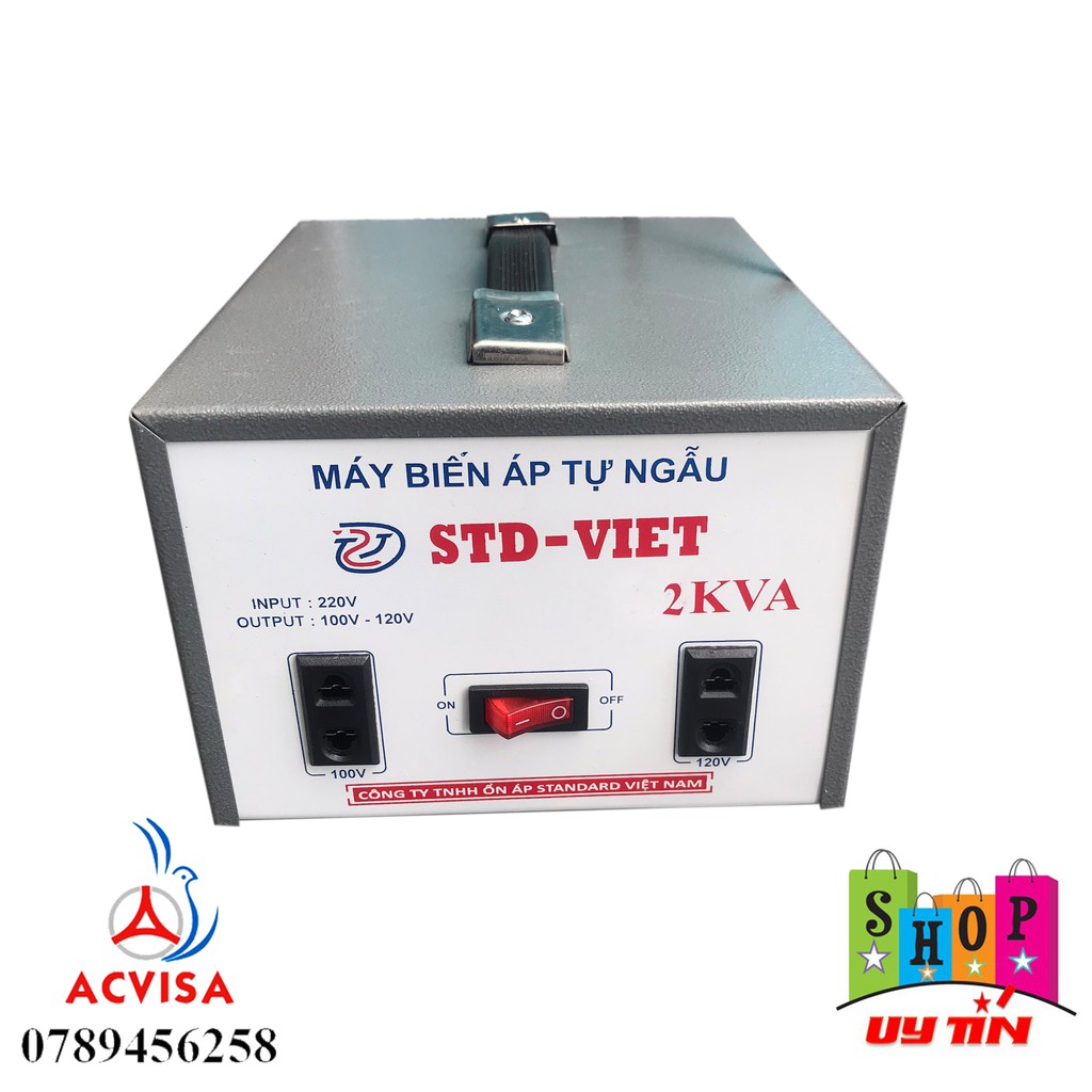 Máy Biến Áp Tự Ngẫu - Bộ Đổi Nguồn Standa Trong Nhà Loại 1.5 KVA - 2.0 KVA
