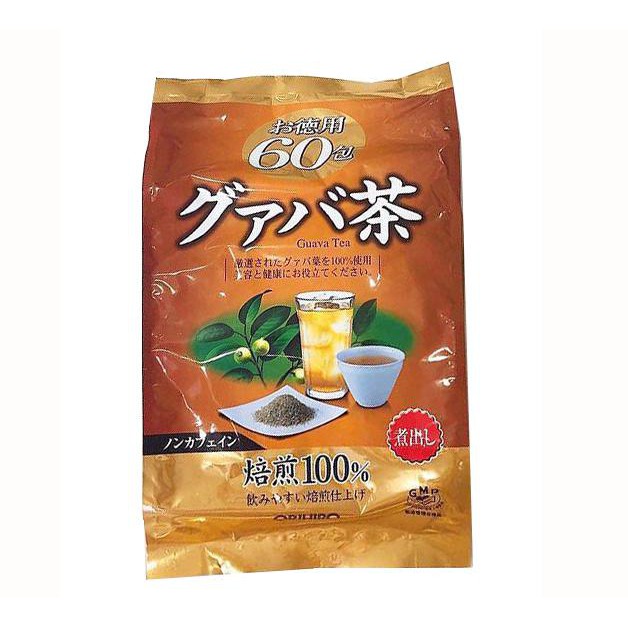 TRÀ LÁ ỔI ORIHIRO - HÀNG NỘI ĐỊA NHẬT ( 60 gói/ túi), hỗ trợ giảm cân, đường huyết, tăng cường quá trình thải độc