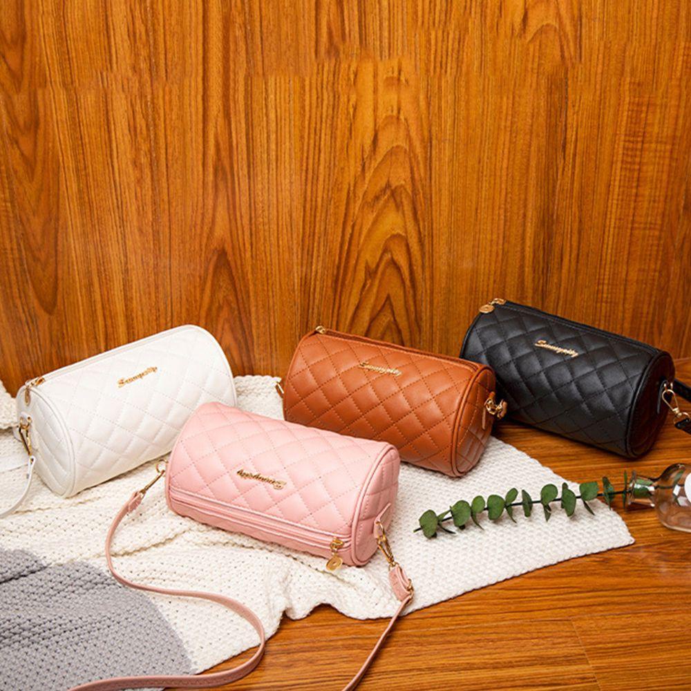 Túi Xách Da PU Màu Trơn Phong Cách Châu Âu