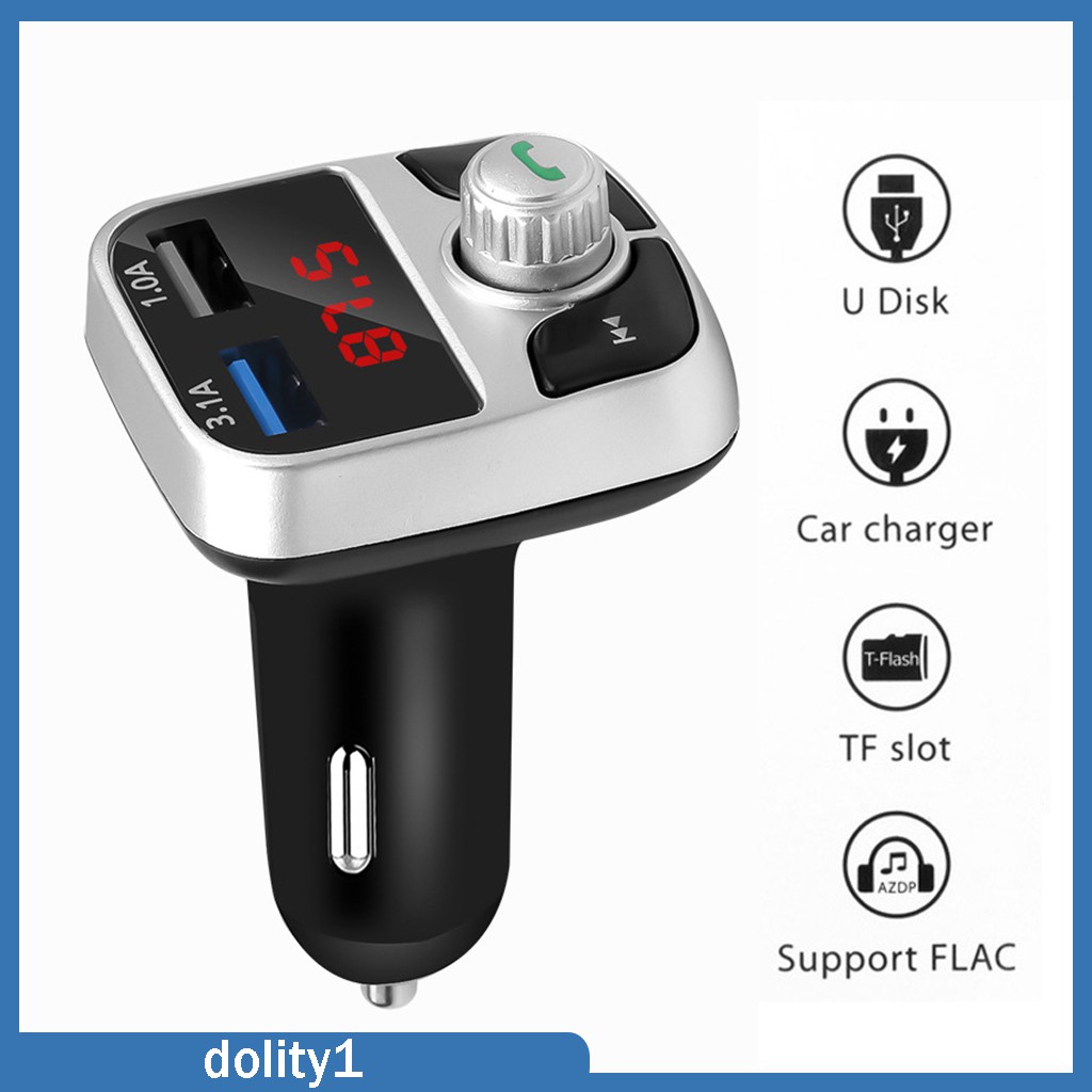 Thiết bị phát MP3 FM TF bluetooth không dây USB màn hình LCD rảnh tay cho xe hơi