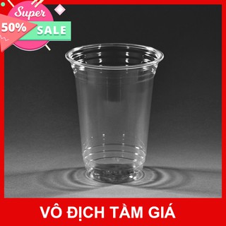 50 cốc nhựa 300ml + nắp cầu - dùng đựng cf đá như highland
