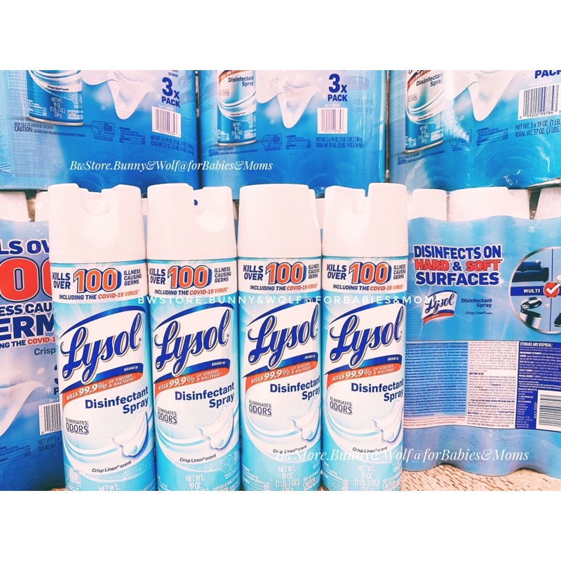 Xịt Khuẩn LYSOL Disinfectant Spray Chuẩn Mỹ Bay Air