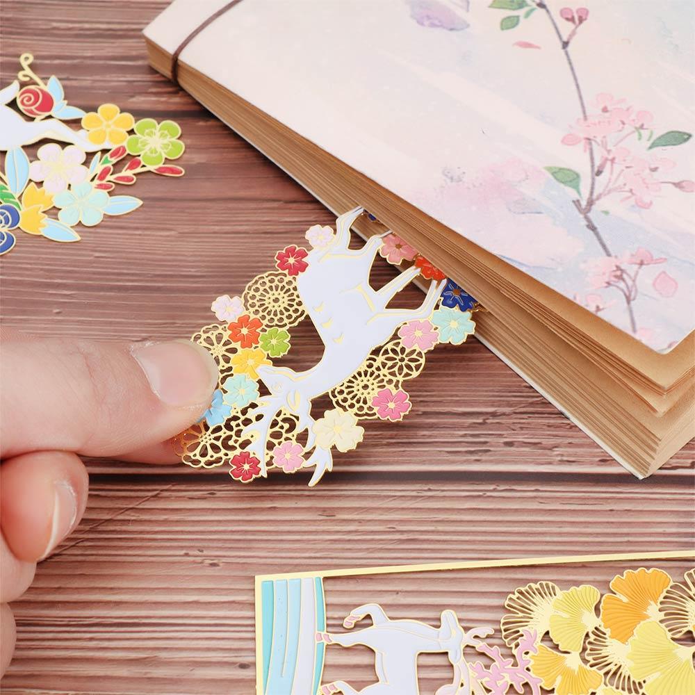 PISTA Thẻ Đánh Dấu Trang Sách Bằng Đồng Thau Phối Tua Rua Phong Cách Trung Hoa Cổ Điển