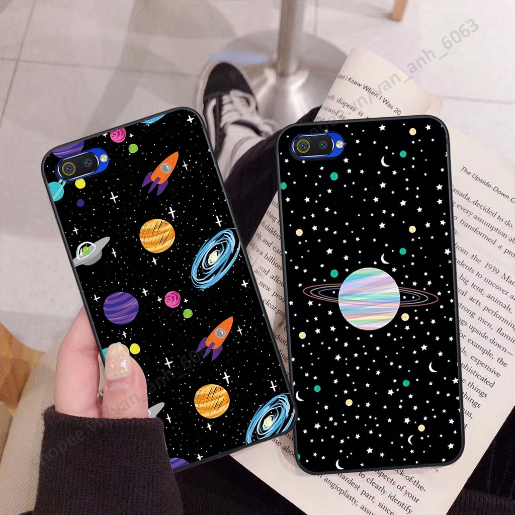 Ốp Realme C1 / C2 hình bầu trời, phi hành gia đẹp, ốp lưng điện thoại realme viền dẻo cao cấp