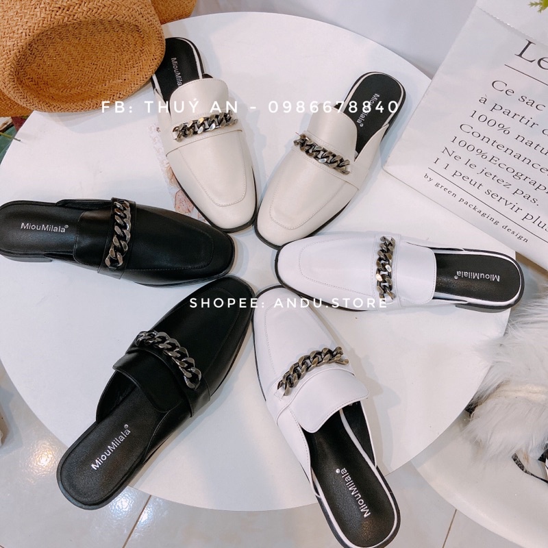 Sục da dây xích cao cấp ANDUSTORE form đẹp sẵn đen